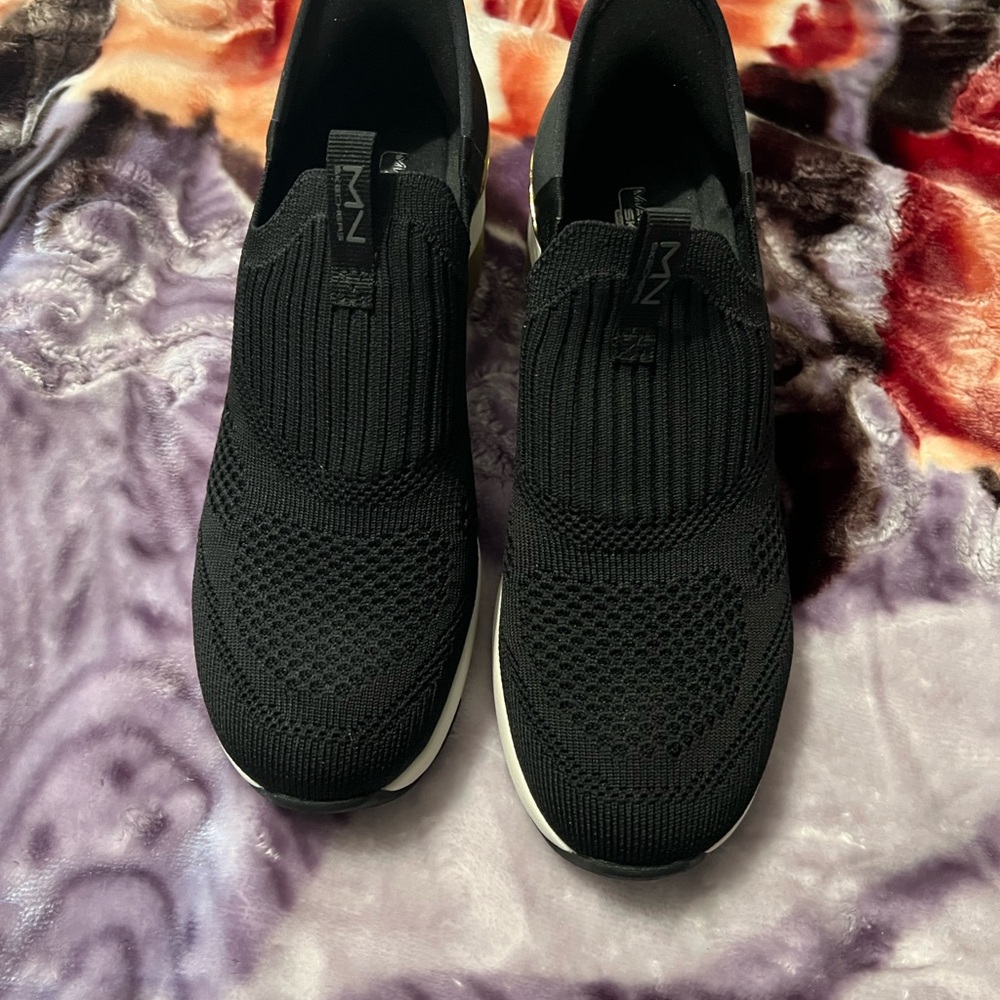 Mark Nason Black Slip-On Heeled Boots